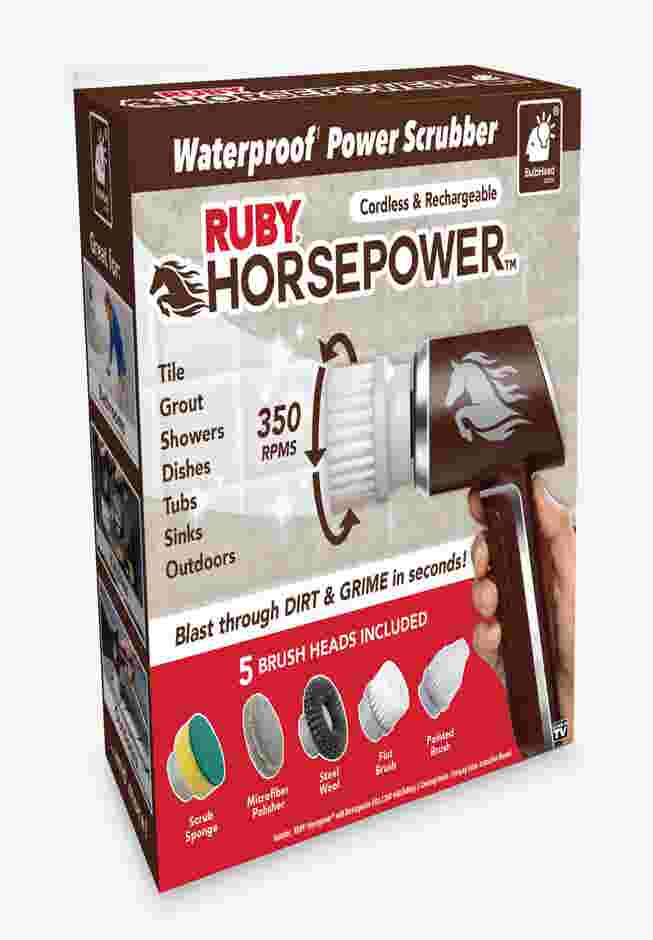 Ruby® Horsepower™ Waterproof Rechargeable Power Scrubber image number 4