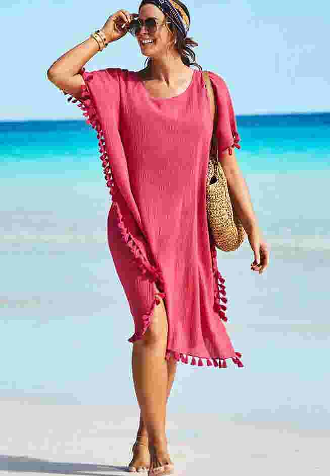 Everly Pom Pom Cover Up Tunic image number 0