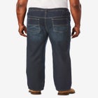 5-Pocket Relaxed Fit Denim Look Sweatpants image number null
