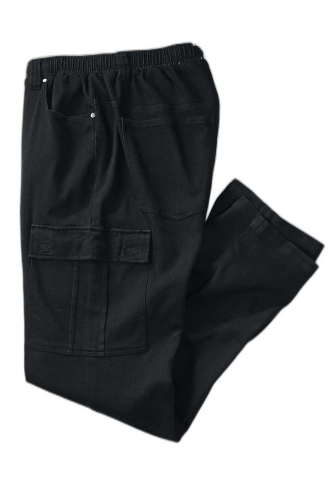 5-Pocket Relaxed Fit Denim Look Sweatpants image number 1