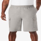 Full Elastic Waist Gauze Cargo Shorts image number null