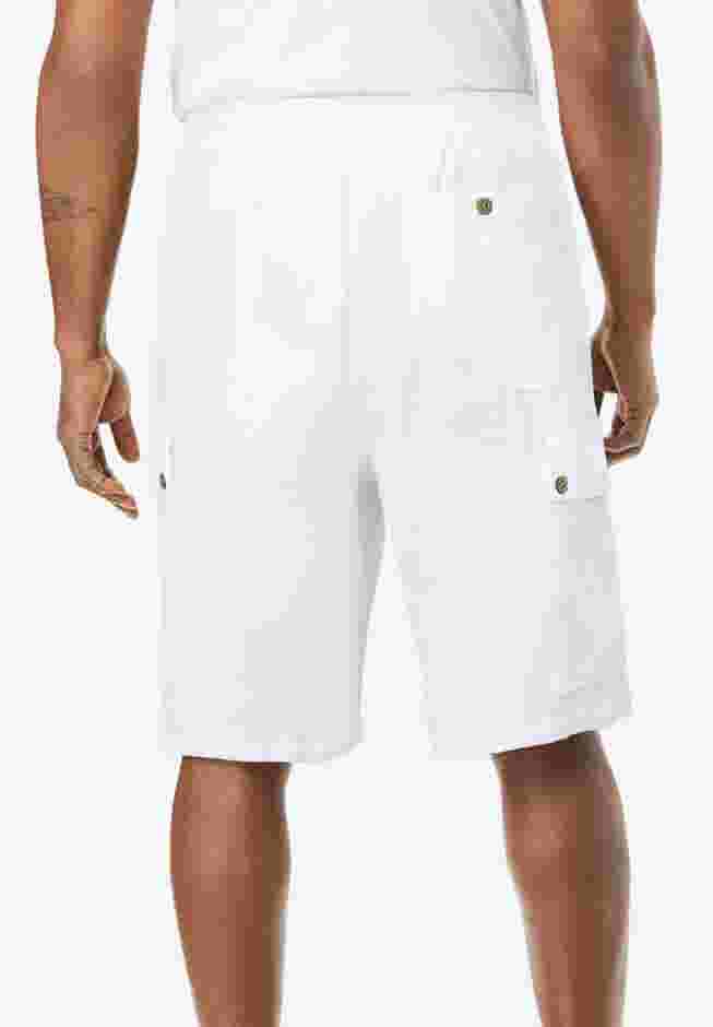 Full Elastic Waist Gauze Cargo Shorts image number 1