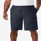 Full Elastic Waist Gauze Cargo Shorts image number null