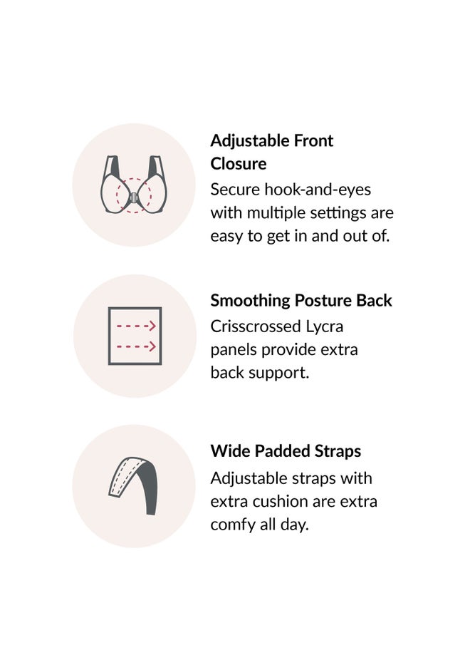 Glamorise&reg; Magic Lift&reg; Front-Close Posture Wireless Bra 1265 image number 6