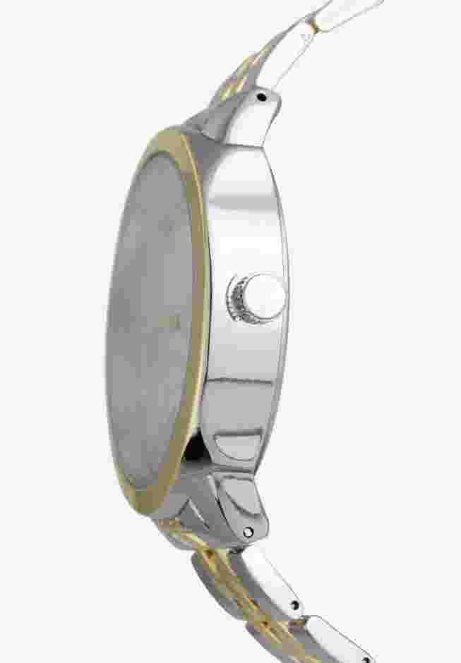 Two-Tone Metal Link Watch image number 1