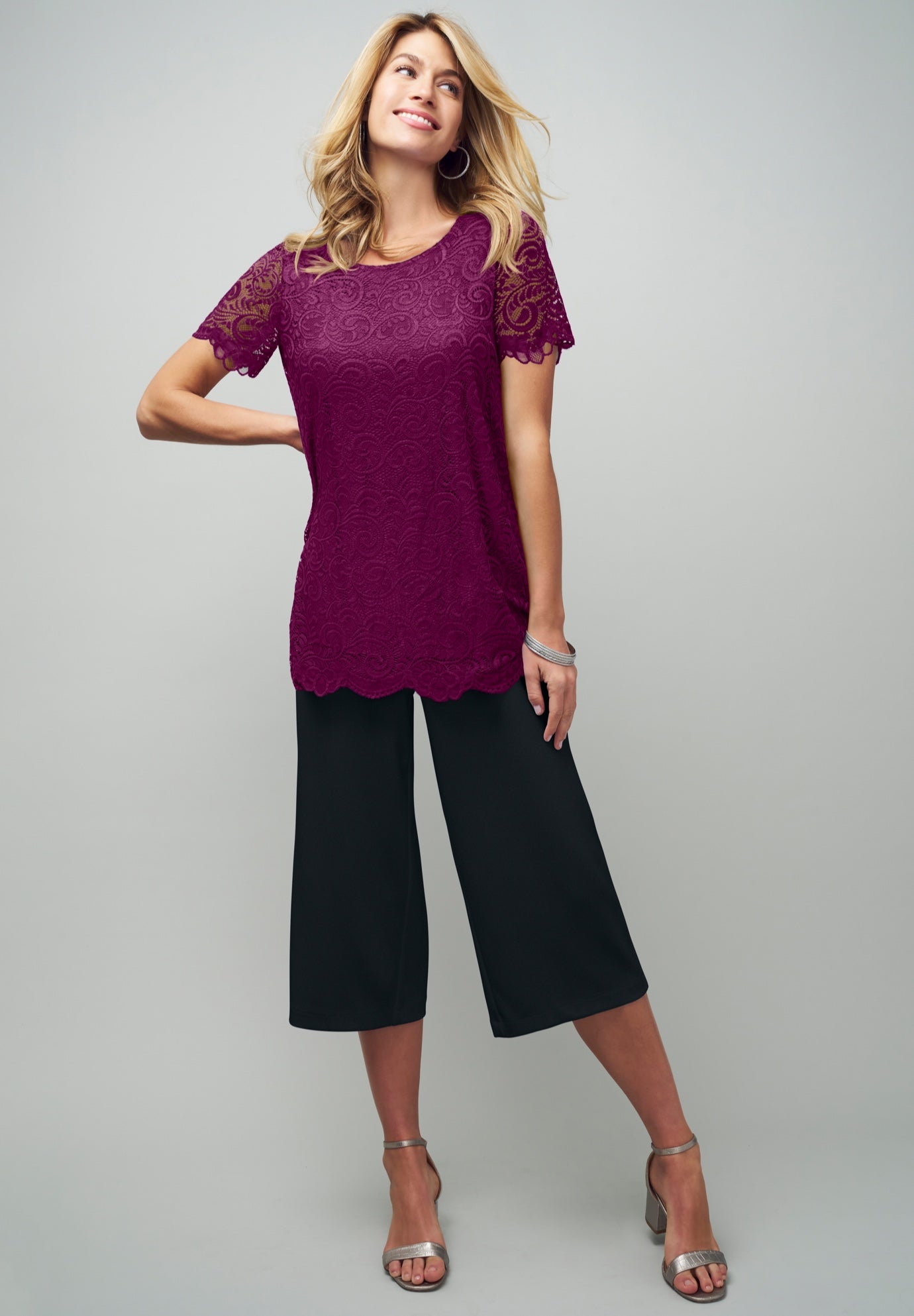 Stretch Lace Tunic image number 3