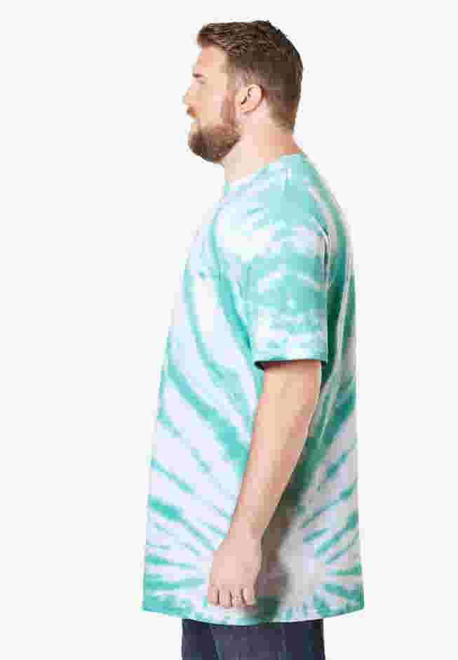 Shrink-Less Lightweight Longer-Length Crewneck Pocket T-Shirt image number 2