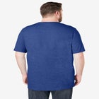 Shrink-Less&trade; Lightweight Longer-Length Crewneck Pocket T-Shirt image number null