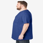 Shrink-Less&trade; Lightweight Longer-Length Crewneck Pocket T-Shirt image number null