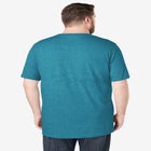 Shrink-Less™ Lightweight Longer-Length Crewneck Pocket T-Shirt image number null