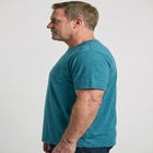 Shrink-Less&trade; Lightweight Longer-Length Crewneck Pocket T-Shirt image number null