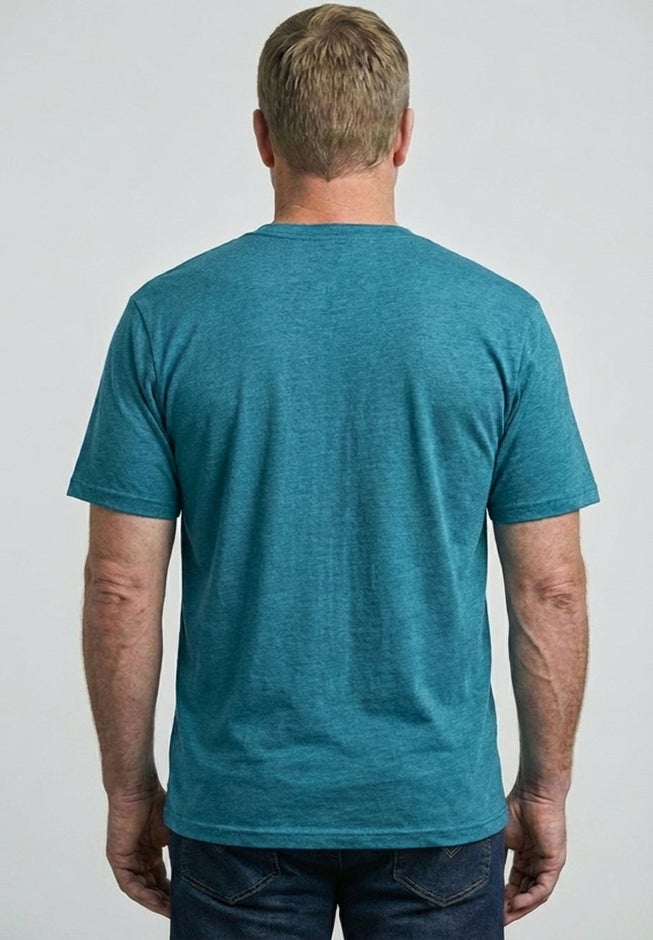 Shrink-Less&trade; Lightweight Longer-Length Crewneck Pocket T-Shirt image number 3