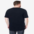 Shrink-Less™ Lightweight Longer-Length Crewneck Pocket T-Shirt image number null