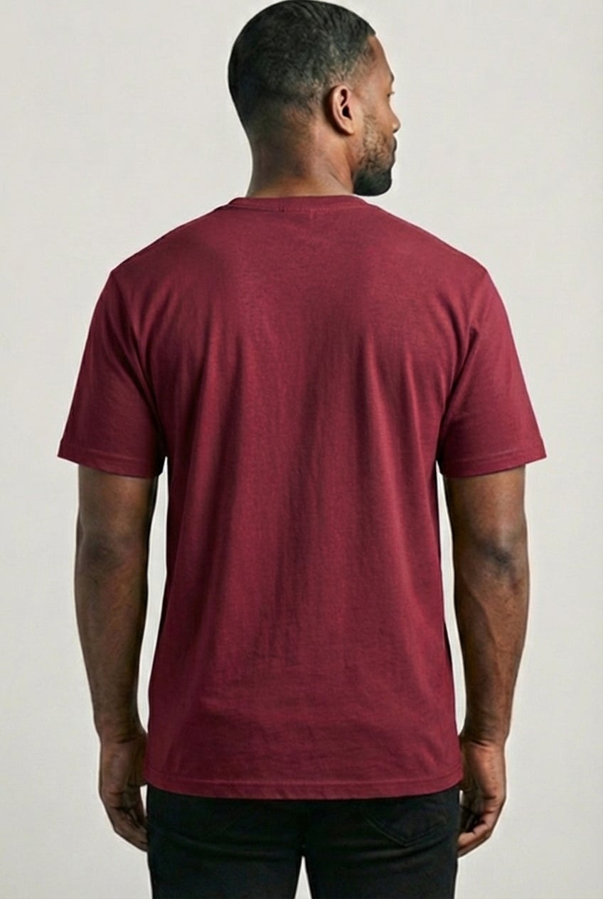 Shrink-Less&trade; Lightweight Longer-Length Crewneck Pocket T-Shirt image number 3