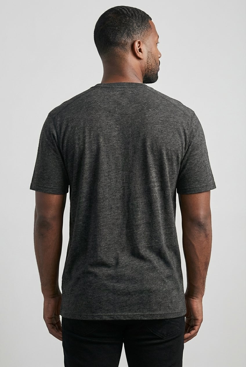 Shrink-Less&trade; Lightweight Longer-Length Crewneck Pocket T-Shirt image number 3