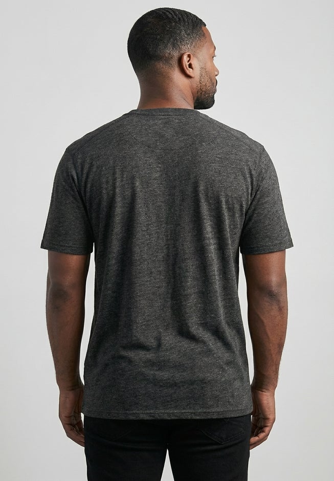 Shrink-Less&trade; Lightweight Longer-Length Crewneck Pocket T-Shirt image number 3