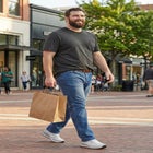 Shrink-Less&trade; Lightweight Longer-Length Crewneck Pocket T-Shirt image number 4