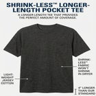 Shrink-Less&trade; Lightweight Longer-Length Crewneck Pocket T-Shirt image number 1