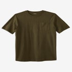 Shrink-Less&trade; Lightweight Longer-Length Crewneck Pocket T-Shirt image number null