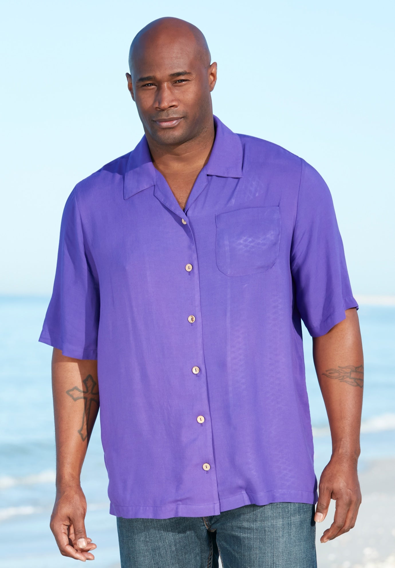KS Island Solid Camp Shirt image number 0