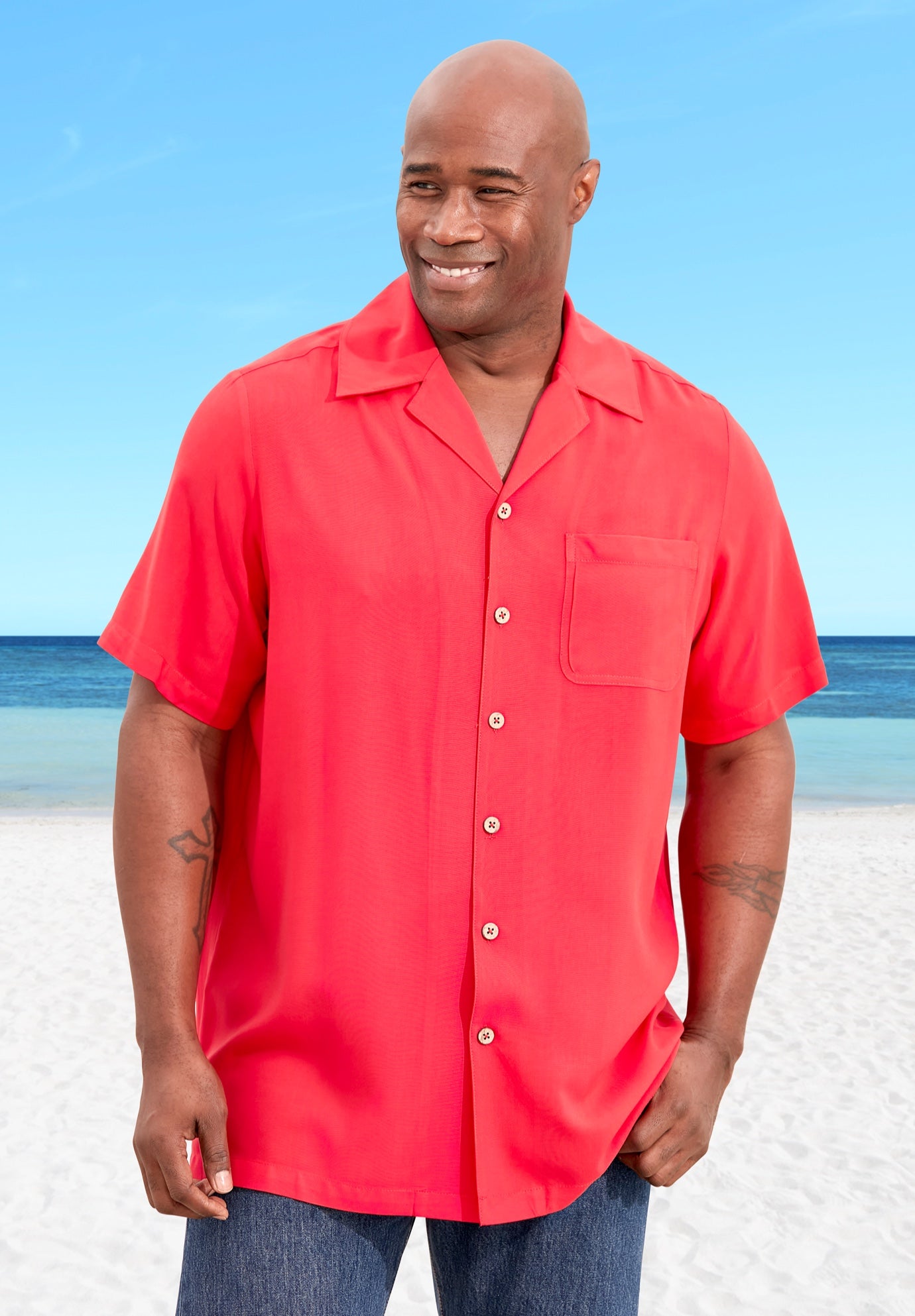 KS Island Solid Camp Shirt image number 0