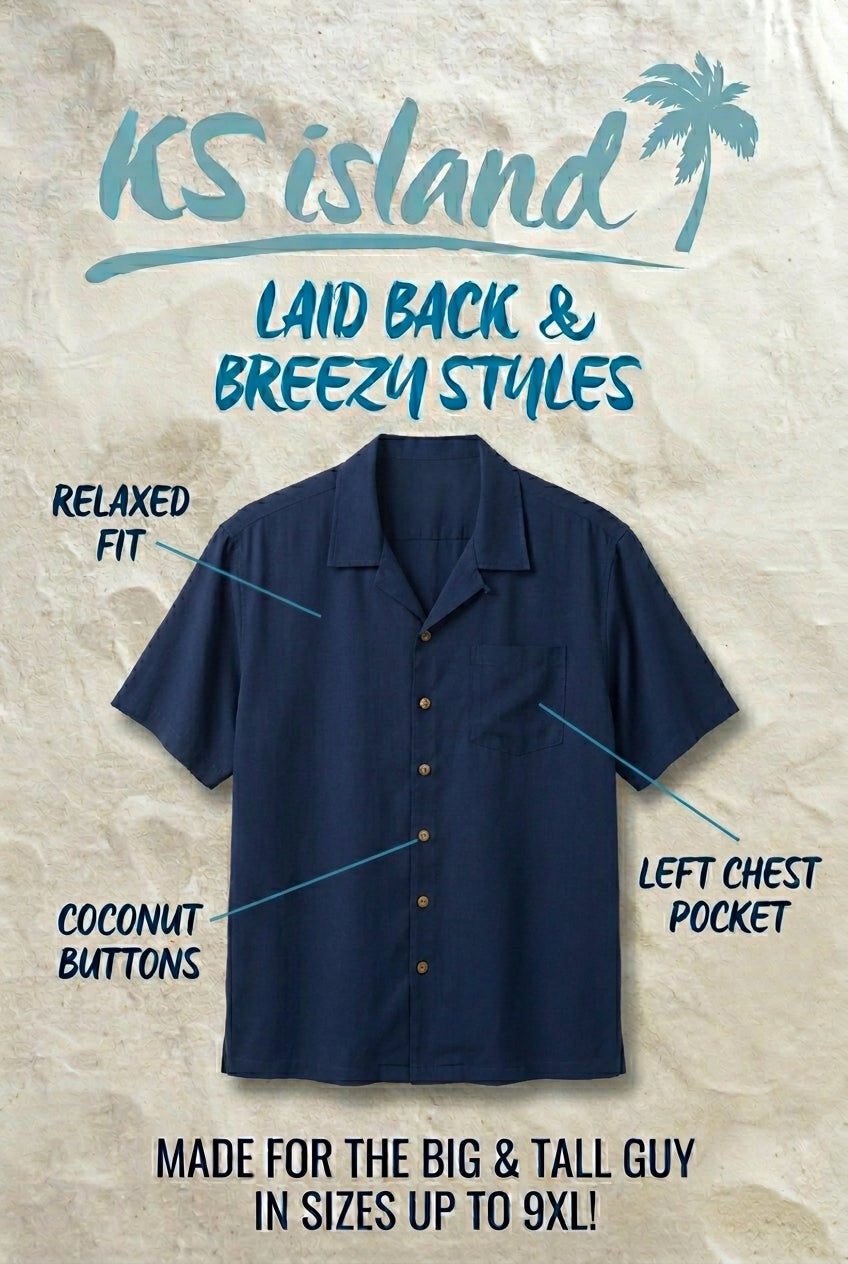 KS Island Solid Camp Shirt image number 1