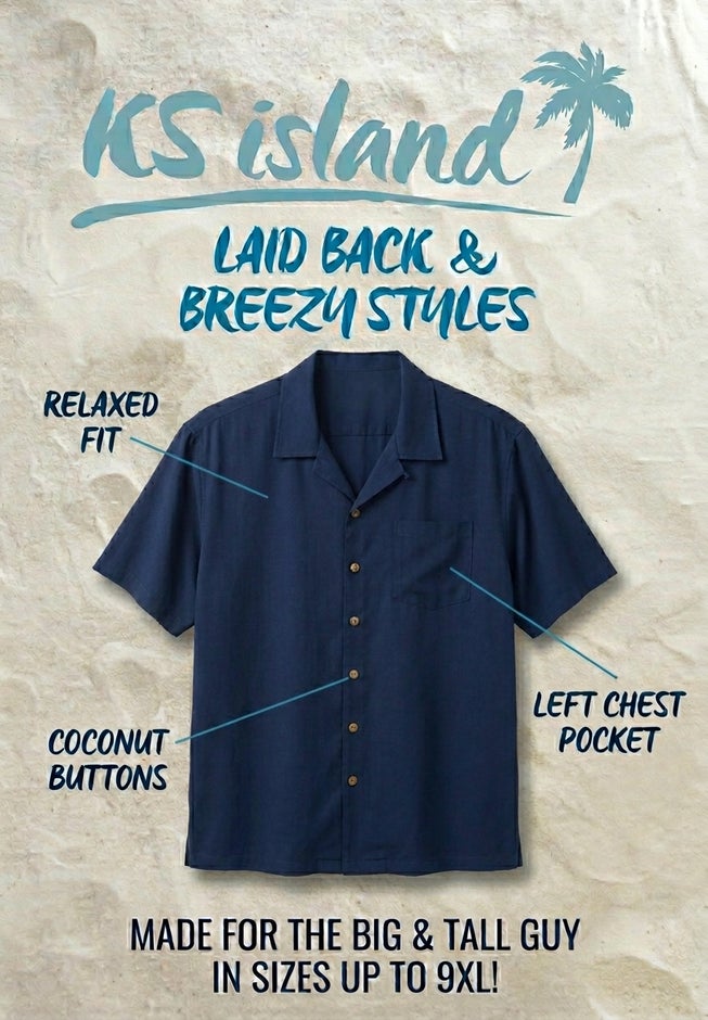KS Island Solid Camp Shirt image number 1