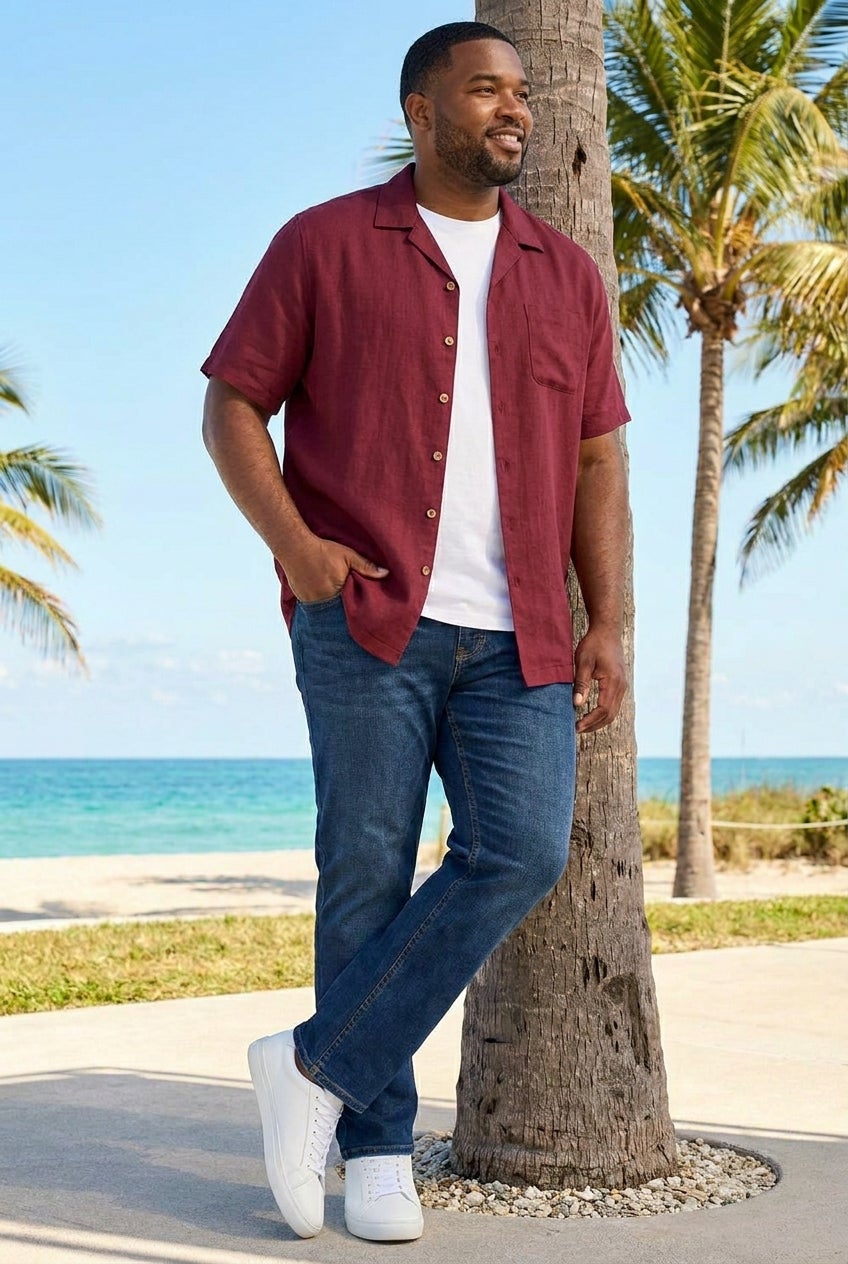 KS Island Solid Camp Shirt image number 0