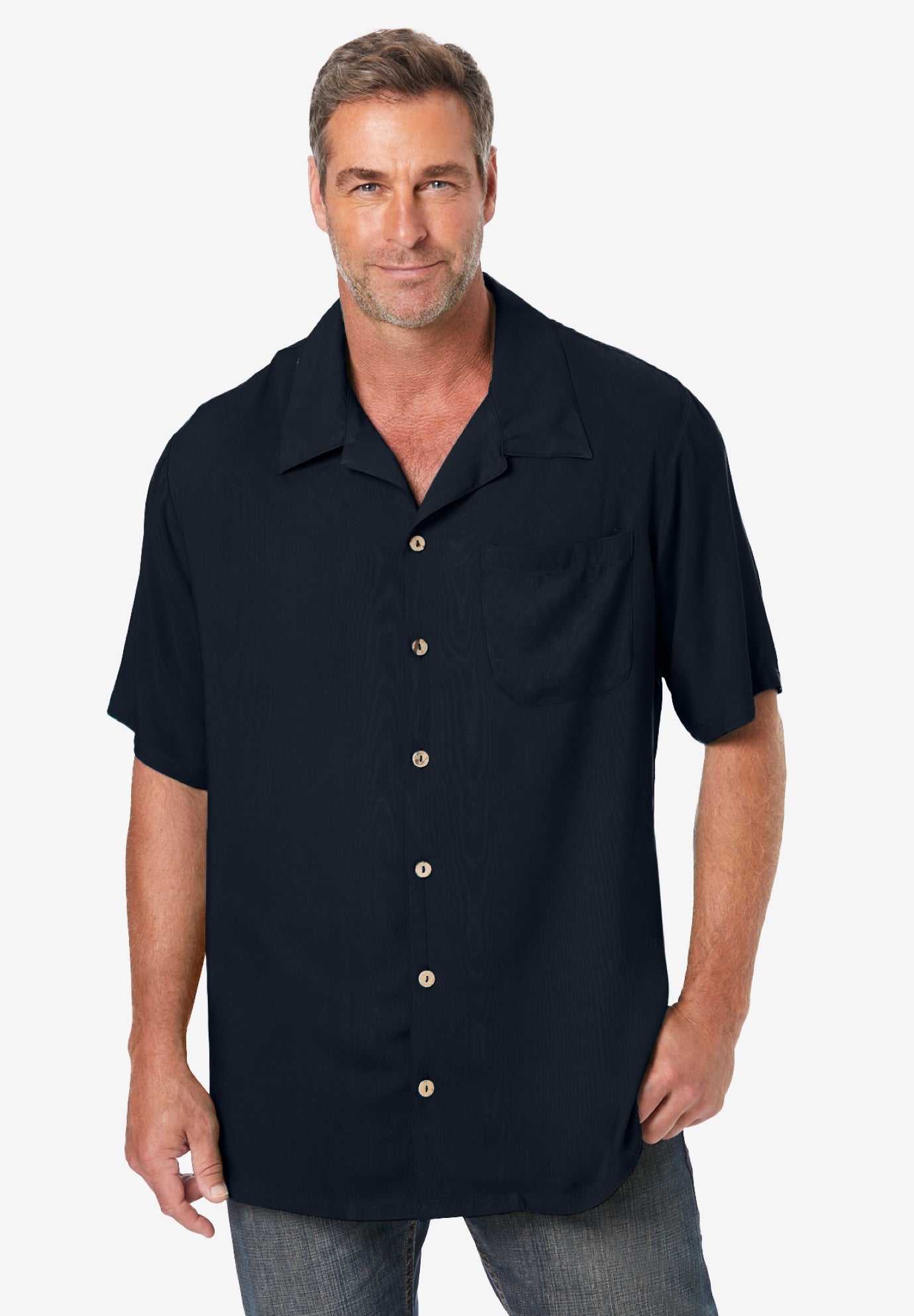 KS Island Solid Camp Shirt image number 0