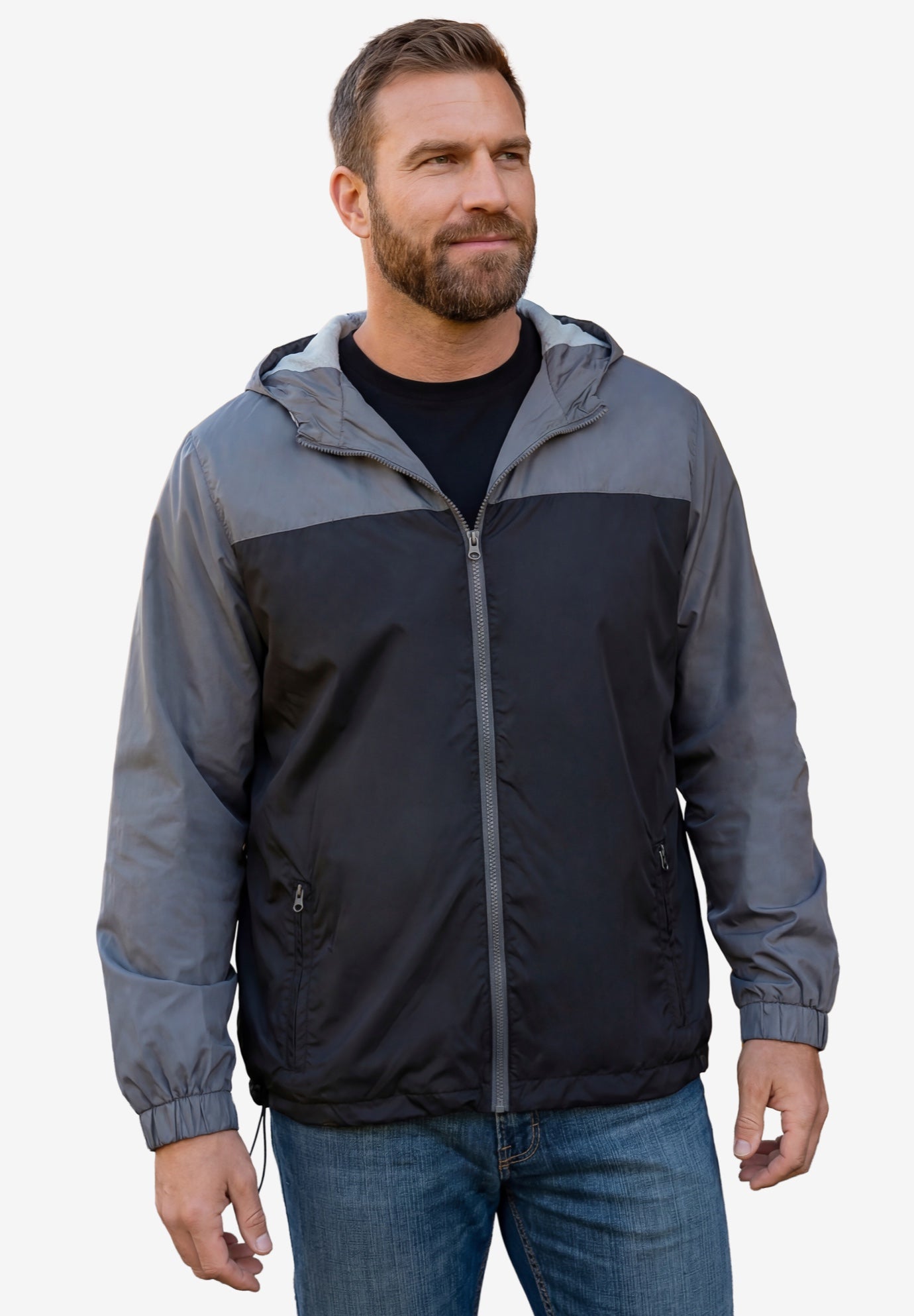 Jersey-Lined Windbreaker image number 0