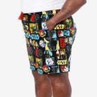 Licensed Novelty Pajama Lounge Shorts image number null