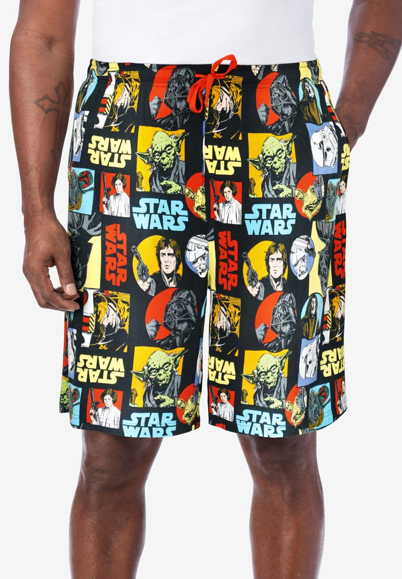 Licensed Novelty Pajama Lounge Shorts image number 3