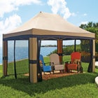 Oversized 10' x 15' Instant Pop Up Gazebo With Screen image number null