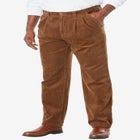 Expandable Waist Corduroy Pleat-Front Pants image number 0