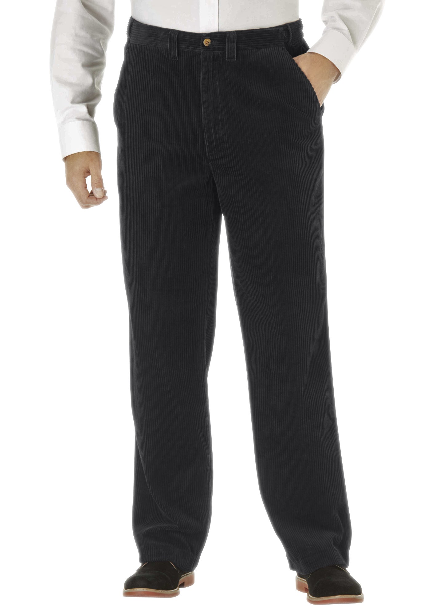 Six-Wale Corduroy Plain Front Pants image number 0