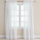 BH Studio Sheer Voile Pleated Rod-Pocket Panel image number null