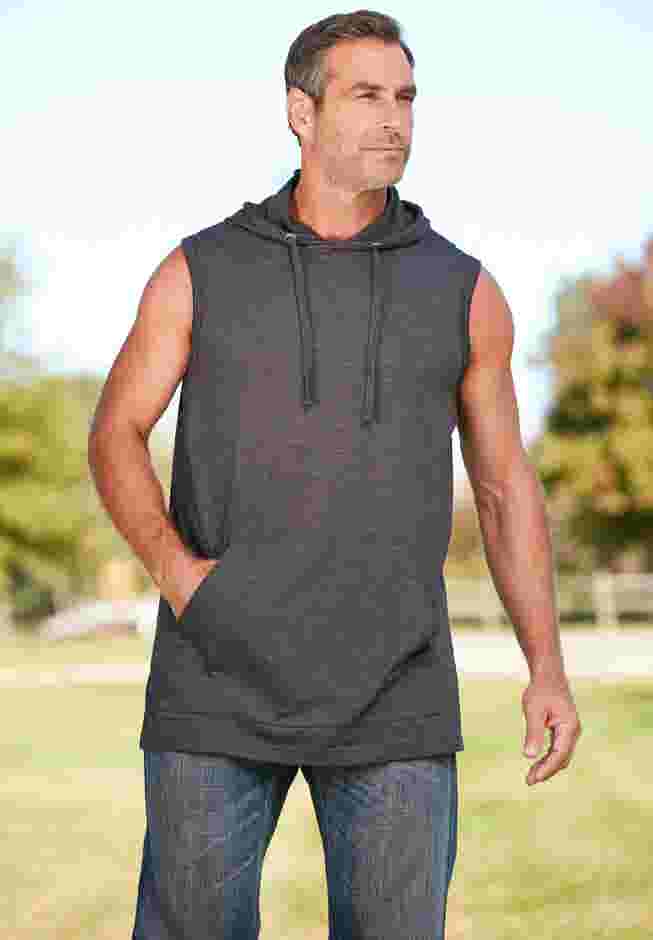 Lightweight Muscle Hoodie Tee image number 2