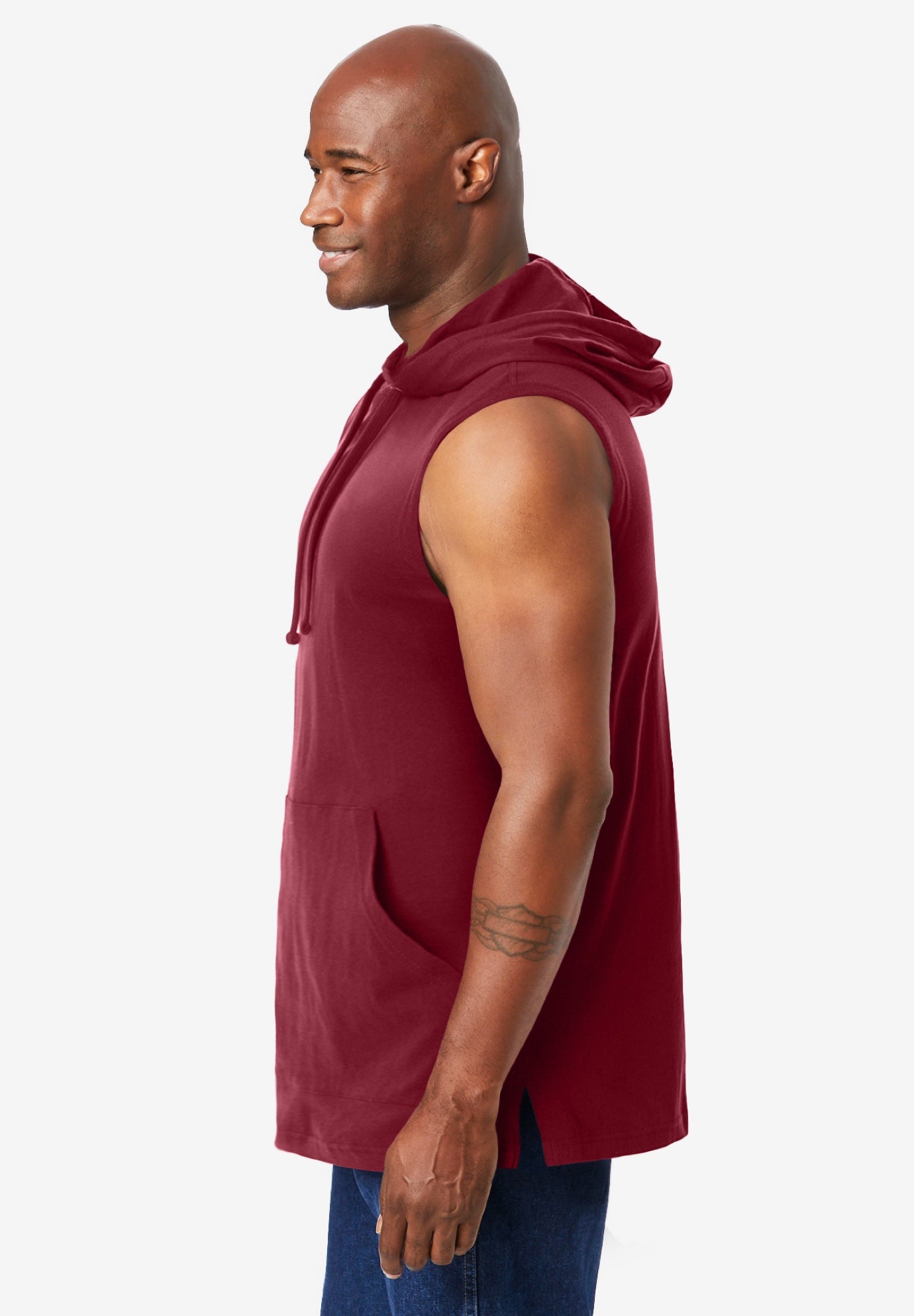 Lightweight Muscle Hoodie Tee image number 2