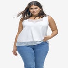 Lace-Trim Tank image number null