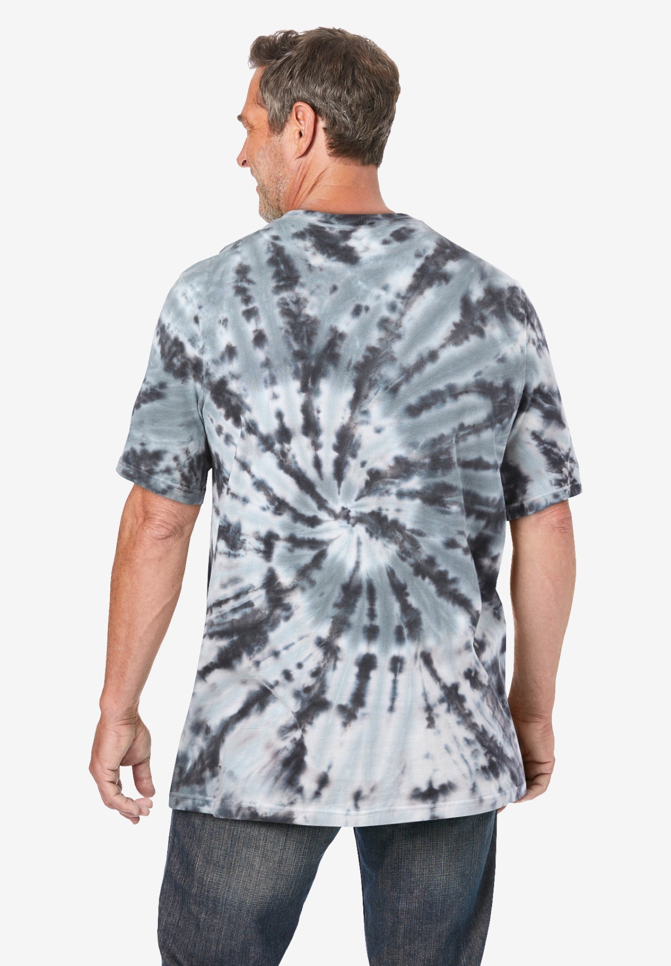 Lightweight Tie-Dye Crewneck Tee image number 1