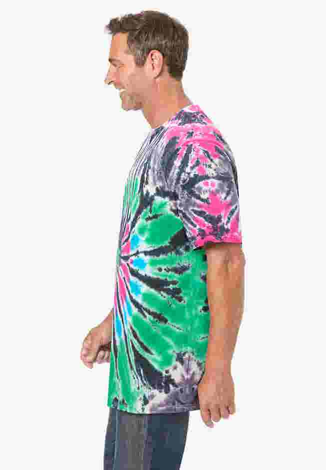 Lightweight Tie-Dye Crewneck Tee image number 2