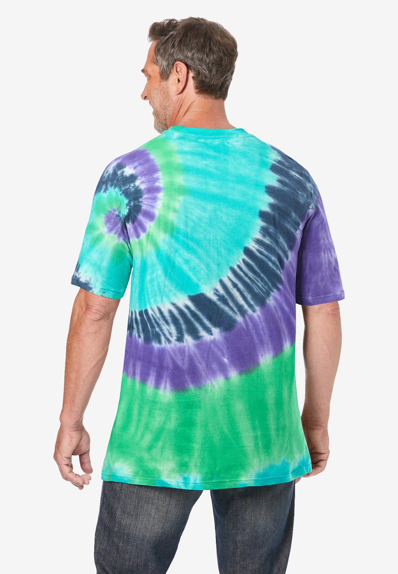 Lightweight Tie-Dye Crewneck Tee image number 1