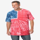 Lightweight Tie-Dye Crewneck Tee image number null