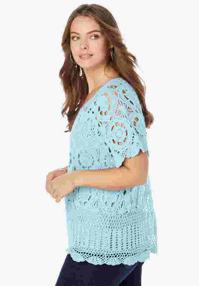French Crochet Sweater image number 2
