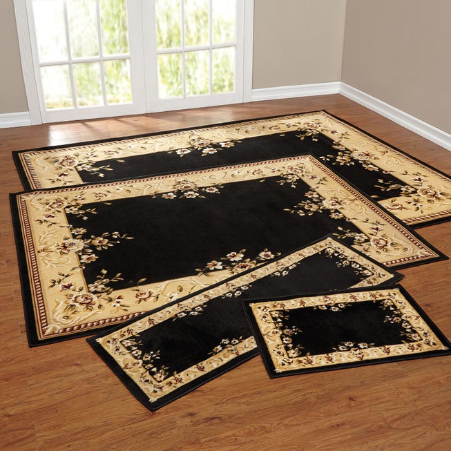 Rose Border 4-Pc. Rug Set with Runner image number null