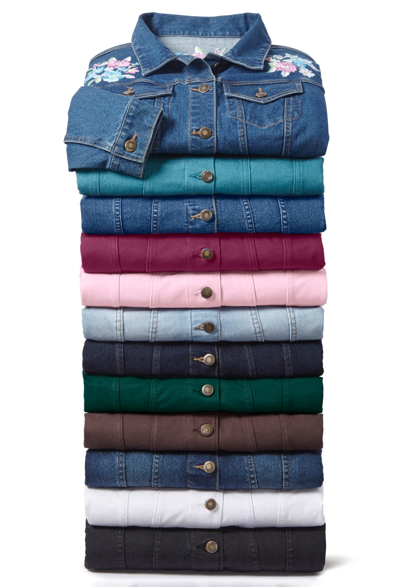 Stretch Denim Jean Jacket image number 5