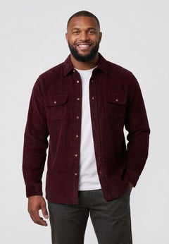 Long-Sleeve Corduroy Shirt