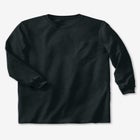 Shrink-Less Lightweight Longer-Length Long-Sleeve Crewneck Pocket Tee image number null