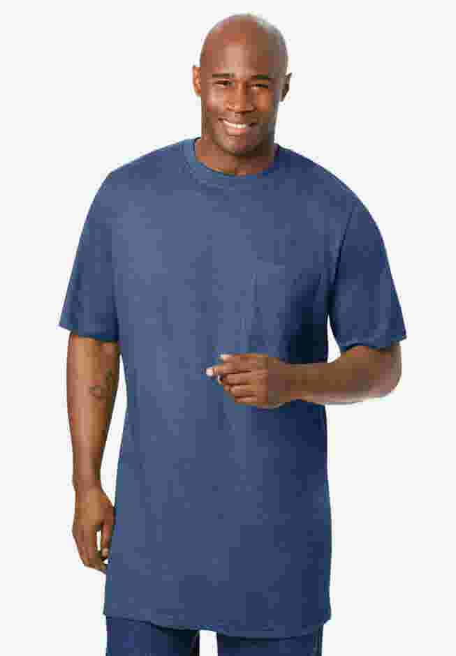 Heavyweight Longer-Length Pocket Crewneck T-Shirt image number 1