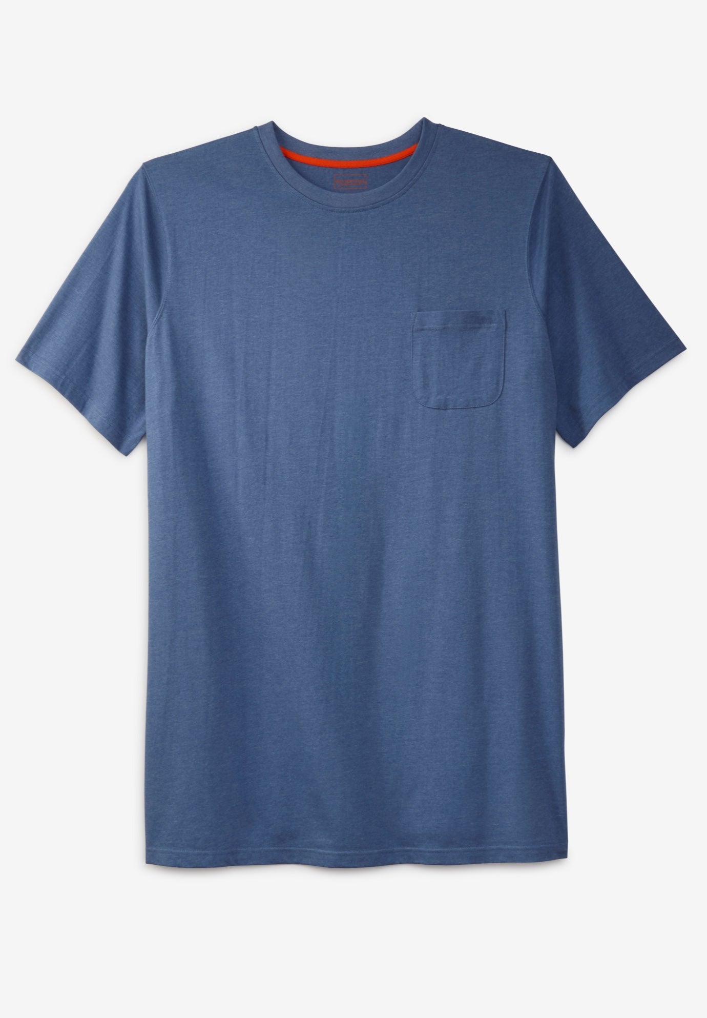 Boulder Creek by KingSize  Heavyweight Longer-Length Pocket Crewneck T-Shirt